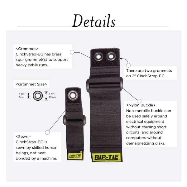 Rip-Tie Heavy Duty Strap, Red, 1"x22", PK2 - NW-22-G02-RD