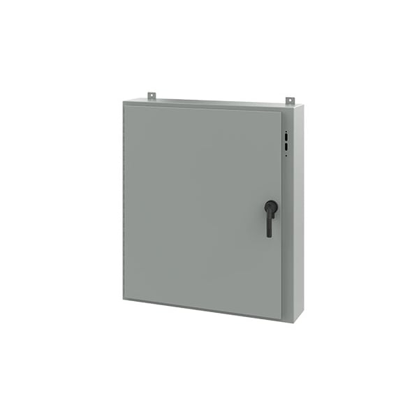 Nvent Hoffman Steel Electrical Enclosures, 42 in H, 8 in D, 37.38 in W, NEMA 12, Hinged - A42SA3808LPPL