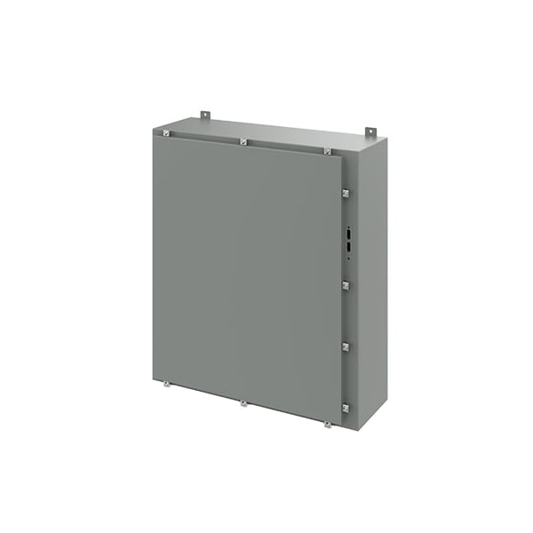 Nvent Hoffman Mild Steel Electrical Enclosures, 42 in H, 12 in D, 37.38 in W, NEMA 4, Hinged - A42HS3712LP