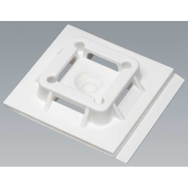 Panduit Cable Tie Mounting Pad, 4-Way, Naturl, PK50 - SGABM40-A-L