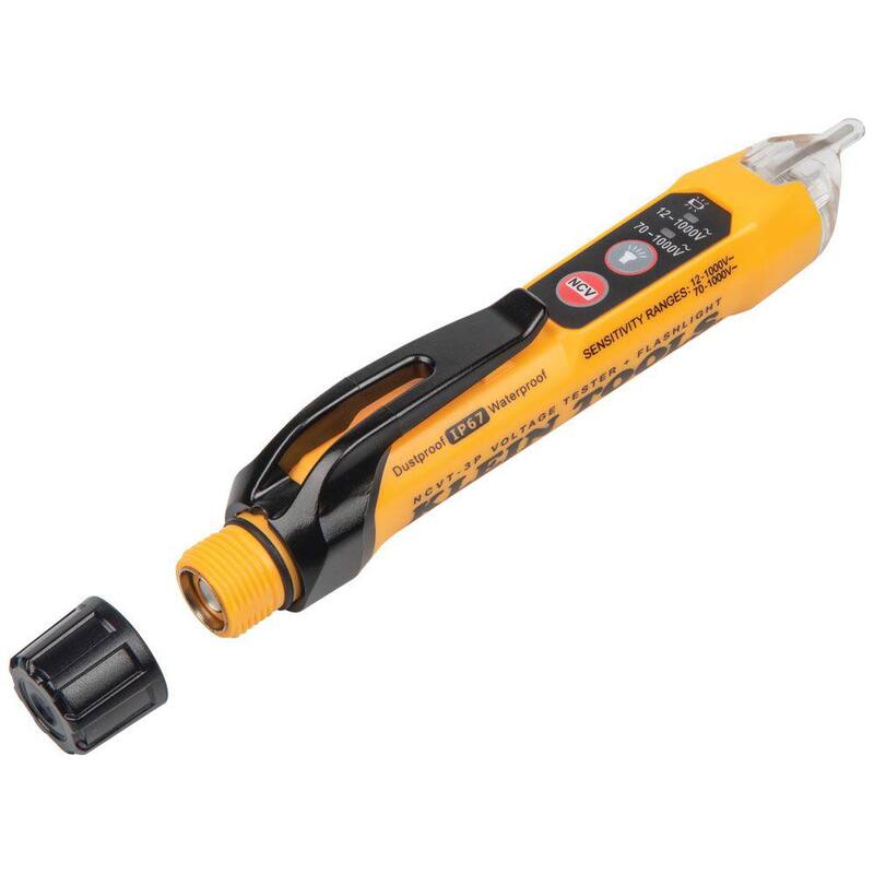 Kit de prueba eléctrica sin contacto de voltaje y receptáculo GFCI Premium de Klein Tools - RT250KIT