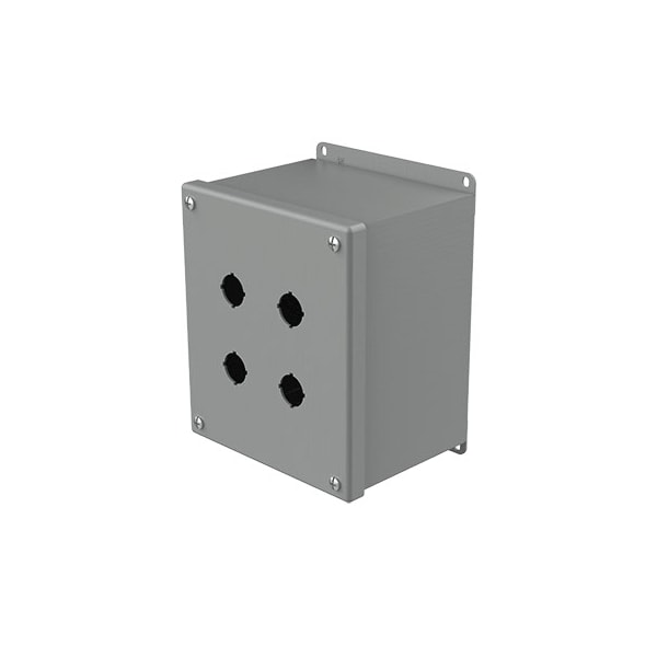 Nvent Hoffman Mild Steel Electrical Enclosures, 7-1/4 in H, 4-3/4 in D, 6-1/4 in W, NEMA 12, Screw On - E4SPBXM