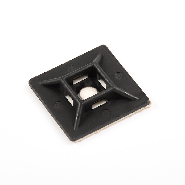 South Main Hardware 1-in  Mounting Pad N.A-lb, Black, 100 Speciality Tie - 222089