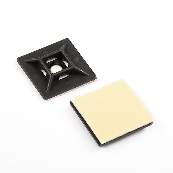 South Main Hardware 1-in  Mounting Pad N.A-lb, Black, 100 Speciality Tie - 222089
