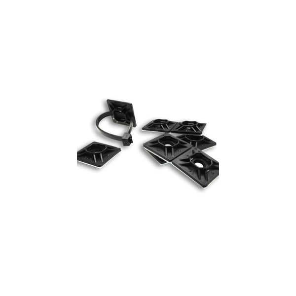 Advance Cable Ties 3/4Mount.base w/rubber black 100/bg - AL-MP-750-0-C