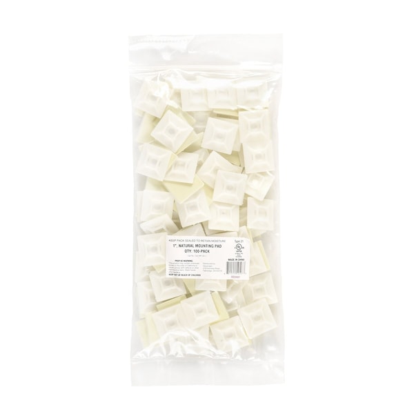 South Main Hardware 1-in  Mounting Pad N.A-lb, Natural, 100 Speciality Tie - 222087