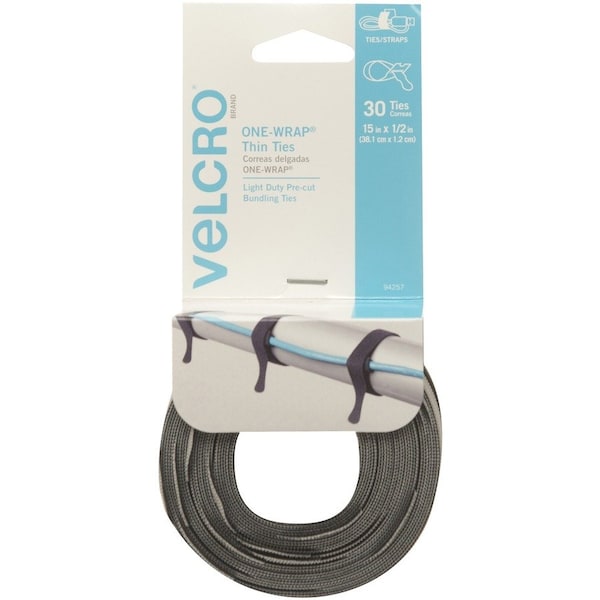 Velcro Brand FASTENER, 15"" STRAPS, AST - VEK94257