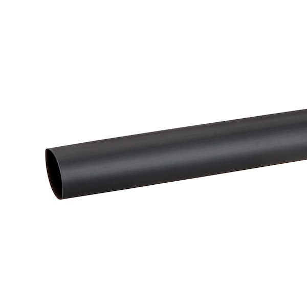 3M Shrink Tubing, 0.75in ID, Black, 4ft, PK12 - FP301-3/4-48"-BLACK-12 PCS