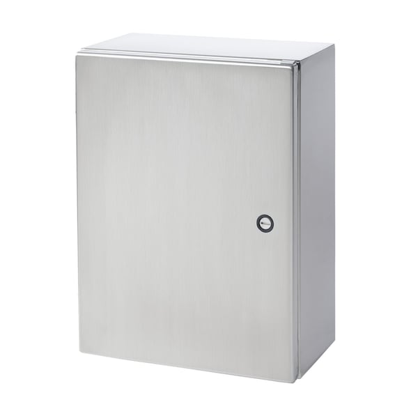 Nvent Hoffman 316 Stainless Steel Electrical Enclosures, 24 in H, 10 in D, 20 in W, NEMA 4X, Hinged - CSD242010SS6