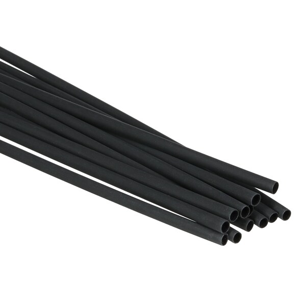 3M Shrink Tubing, 0.187in ID, Black, 4ft, PK12 - EPS300-3/16-48"-BLACK-12 PCS