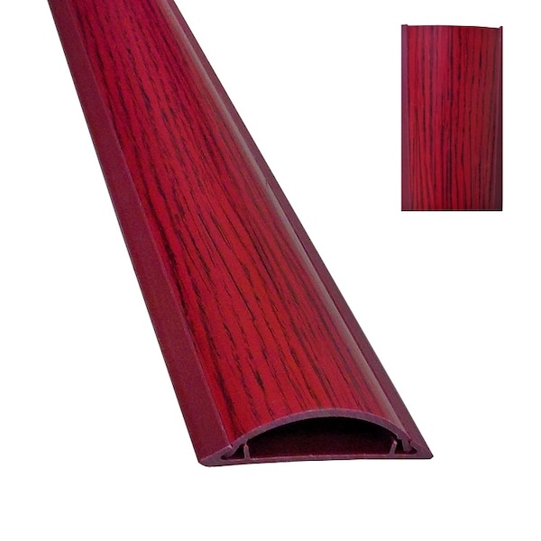 Electriduct Cable Shield Cord Cover- 2" x 59"- Wood Grain Cherry - CSX-2-59-WGC