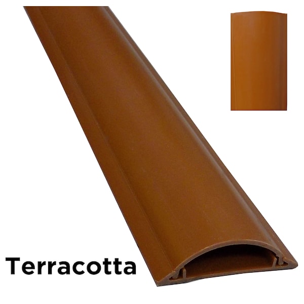 Electriduct Cable Shield Cord Cover- 1" x 59"- Terracotta - CSX-1-59-TC