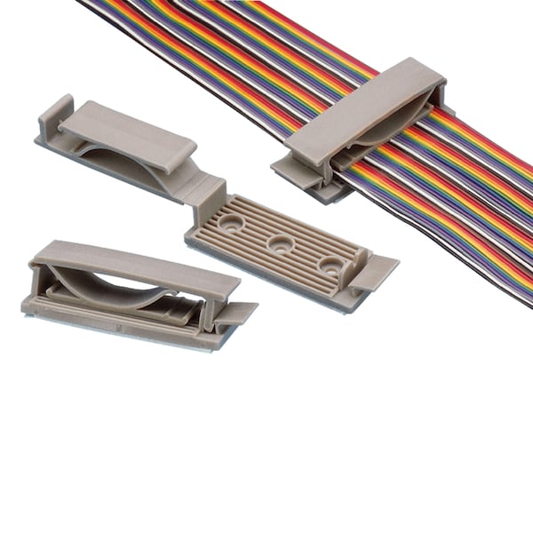 Panduit Flat Cable Holder, Adh., 2" (50.8mm)W Ca - FCH2-A-T14