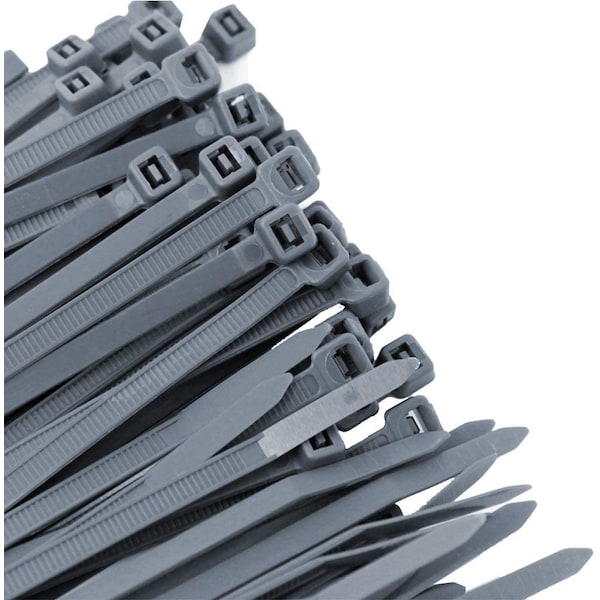 Us Cable Ties Cable Tie, 11 in., 50 lb, Grey Nylon, 100PK - SD11GY100
