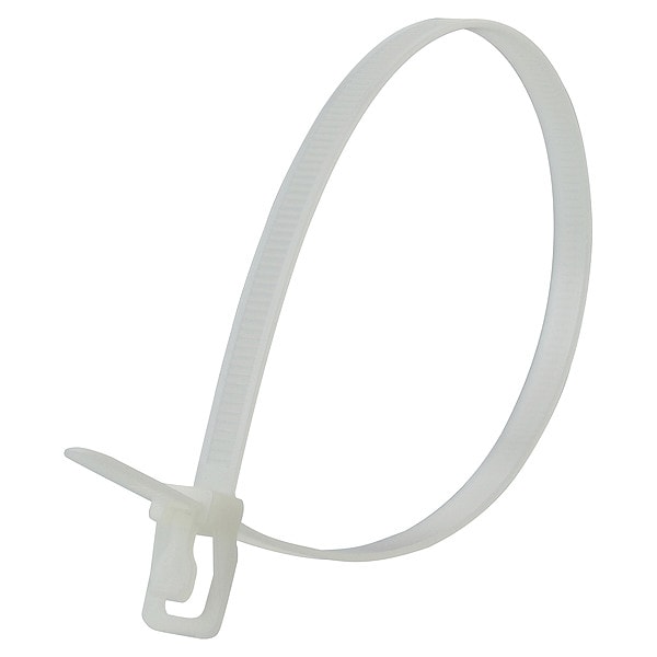 Retyz Releasable Tie, Natural, Nylon, PK50 - PRT-S36NL-PA