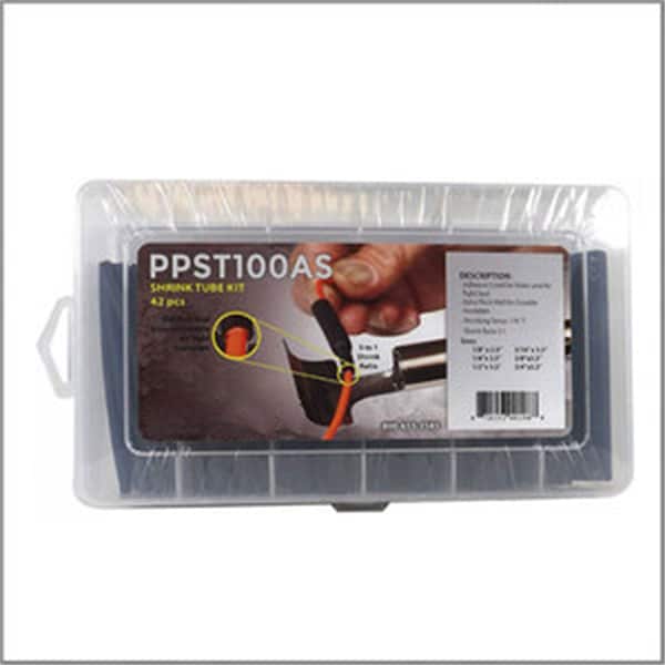 Car Certified Tools Adhesive Lined Heat Shrink Tube Kit - 42 Piece - ST100AS