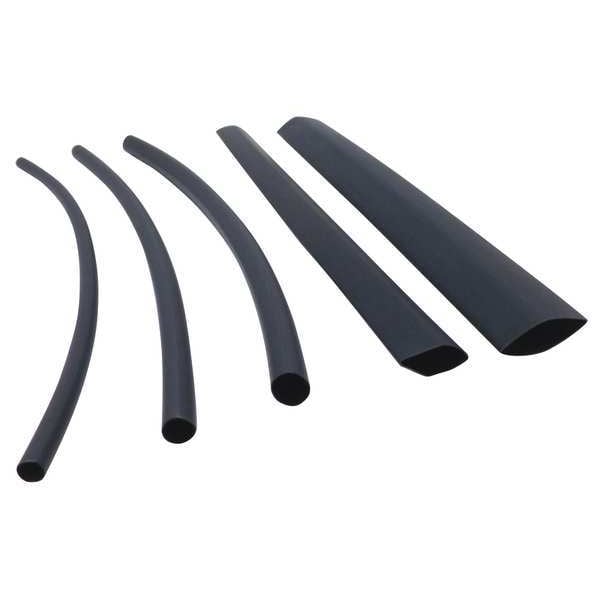 Ideal Shrink Tubing, 0.807in ID, Black, 200ft - 46-327