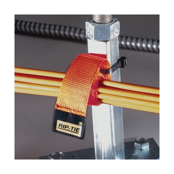 Rip-Tie Heavy Duty Strap, Red, 1"x6", PK10 - S-06-010-RD