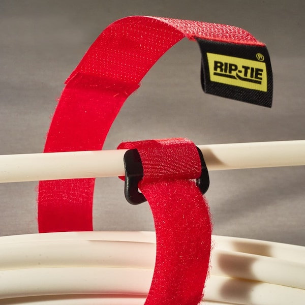 Rip-Tie Reusable Strap, Brown, 1"x21", PK100 - HB-21-100-BN
