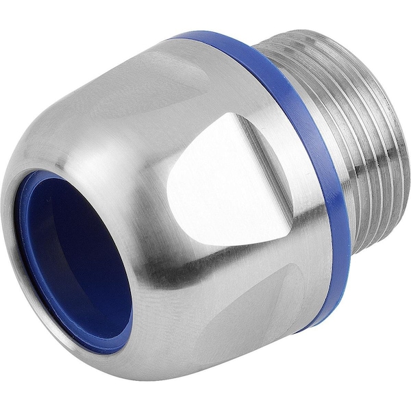 Kipp Cable Screw Hygienic Design M12X1, 5X7, H=19, Sw=17, Stainless Steel Bright, Comp:Tpu - K1453.12150