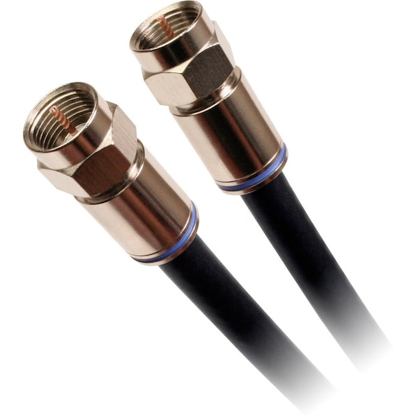 Quest Technology International F (M-M) Molded Cable, 75 Ohm, Rg-6 - 6 Ft - VFC-2206