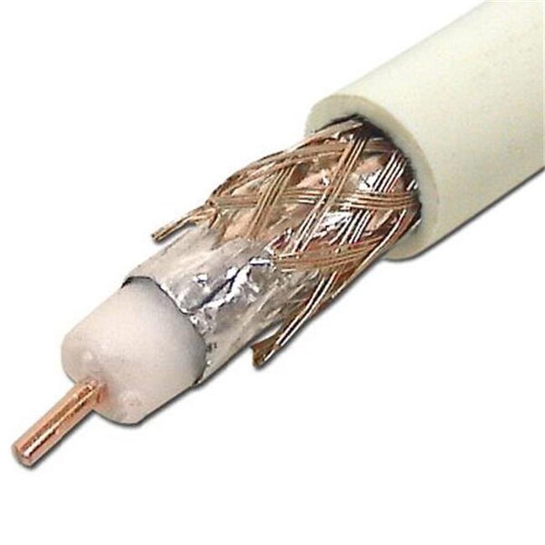 Cmple CMPLE 1003-N RG6 Cable- Standard Shield- White 1000 Feet - 1003-N