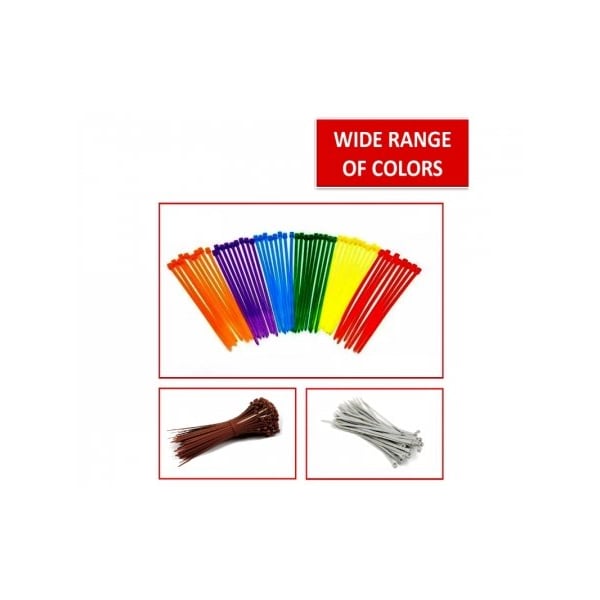 Kable Kontrol Zip Ties - 11in Long - 100 Pc Pk - Fluorescent Blue - Nylon - 50 Lbs Tensile Strength - CT511FL-BL-100