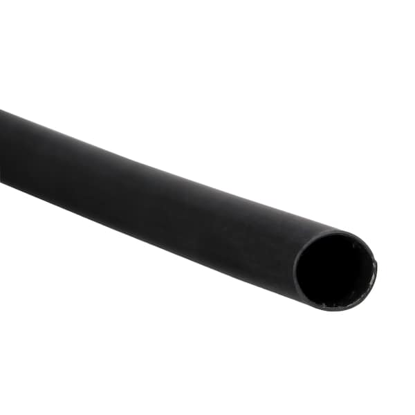 3M Shrink Tubing, 0.375in ID, Black, 4ft, PK12 - EPS300-3/8-48"-BLACK-12 PCS