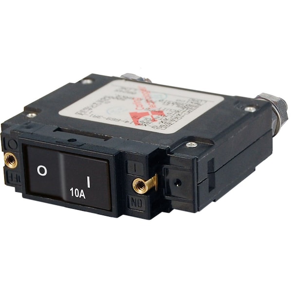 Blue Sea Systems Circuit Breaker, C Series, 10A, 1 Pole, 240V AC, 5kA at 32V DC - 7541