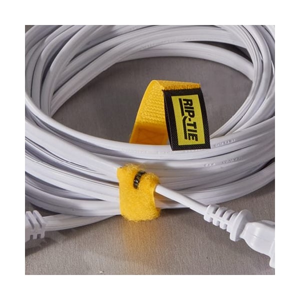 Rip-Tie Reusable Strap, Grey, 5/8"x6", PK10 - L-06-010-GY
