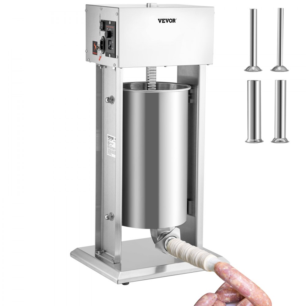 VEVOR Electric Sausage Stuffer 15L Variable Speed Sausage Maker Stainless Steel - DDLSBX15L260W11X8V1
