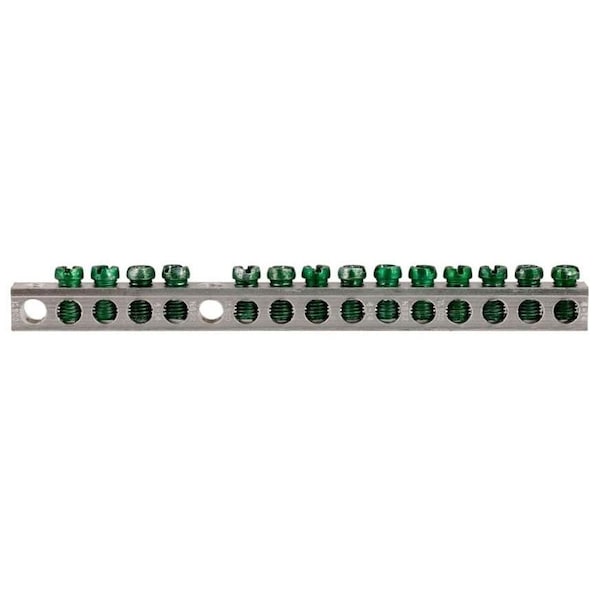 Eaton CH LOADCENTER AND BREAKER ACCESSORIES - 14 TERMINAL GROUND BAR CLAMSHELL, C - GBK14CS