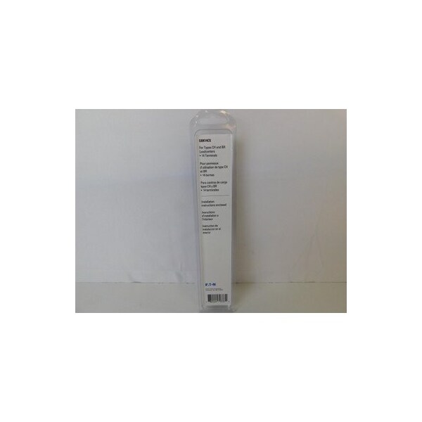 Eaton CH LOADCENTER AND BREAKER ACCESSORIES - 14 TERMINAL GROUND BAR CLAMSHELL, C - GBK14CS