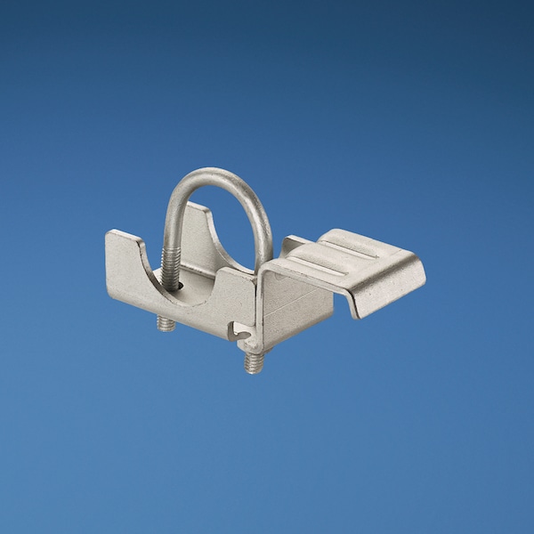 Panduit Unslotted Lddr Rung, Rnd Rung Brckt, Galvanized Steel, UCRND1-VC, PK 5 - UCRND1-VC