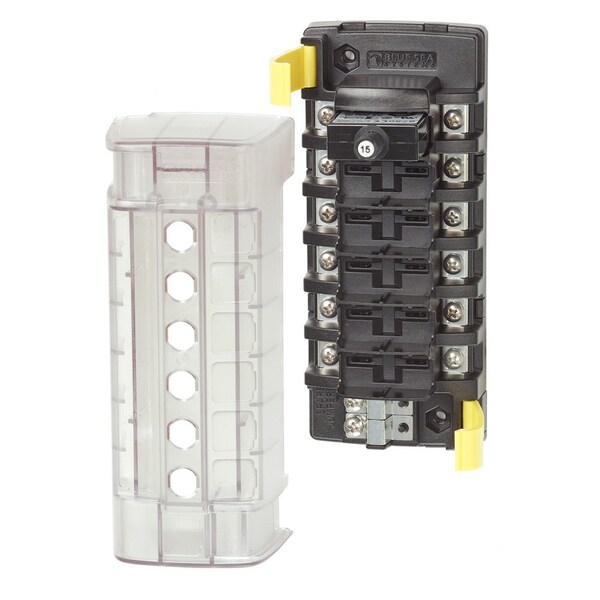 Blue Sea Systems Blue Sea 5050 ST CLB Circuit Breaker Block - 6 Position - 5050