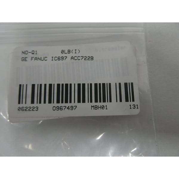 Ge Fanuc PACK OF 2 BLANK SLOT INTERRUPT JUMPER PCB CIRCUIT BOARD - IC697ACC722B