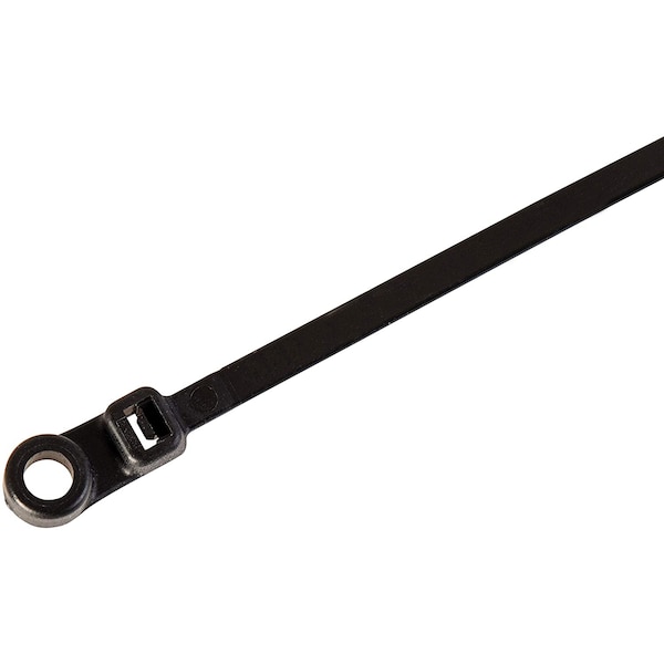 Us Cable Ties Cable Tie, 15 in., Screw Mount, UV Black Nylon, 100PK - SMH15B100