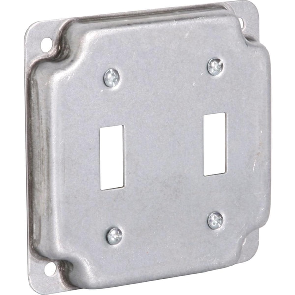 Southwire Electrical Box Cover, Square, Galvanized Steel, Toggle and Raised Cover - G1936-UPC