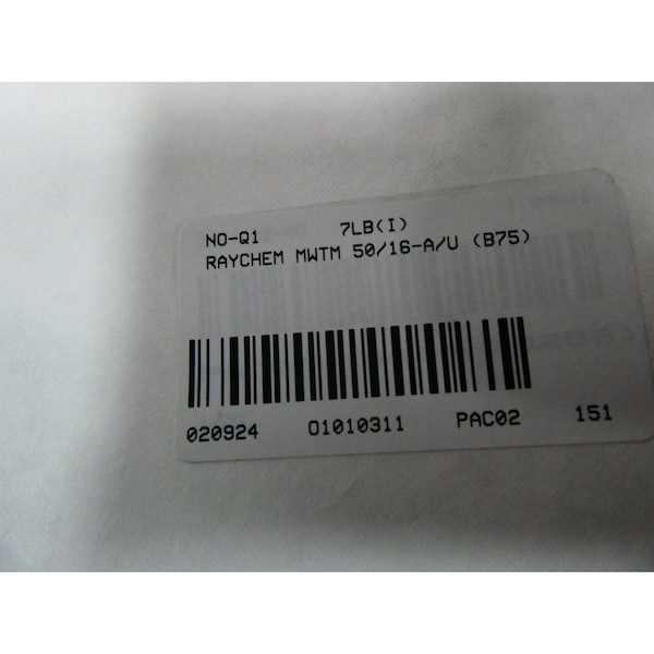 Raychem MEDIUM WALL HEAT SHRINK TUBING 0.65-1.7IN 75FT WIRE SPLICE KIT & HEAT SHRINK TUBING - MWTM 50/16-A/U (B75)
