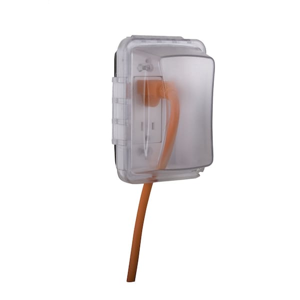 Taymac Electrical Box Cover, Outlet Box Type, 1 Gang, Polycarbonate, In-Use Cover - MM410CW