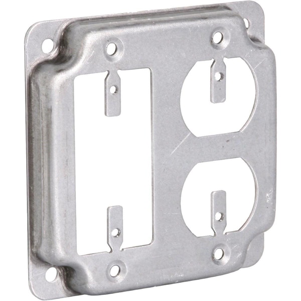Southwire Electrical Box Cover, Square, Galvanized Steel, GFCI, Duplex and Raised Cover - G1951-UPC
