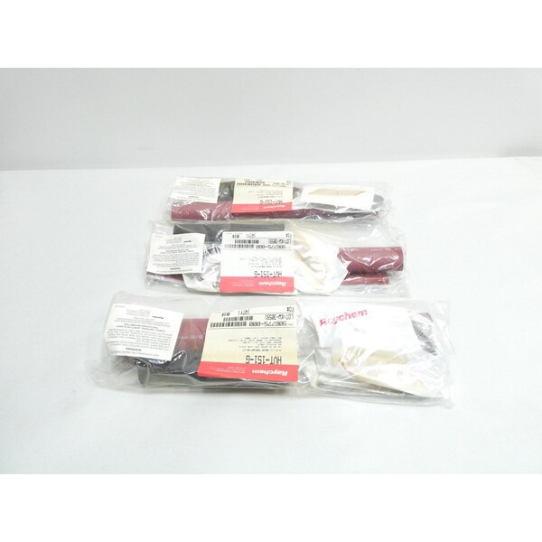 Raychem #4-1/0 AWG CABLE 1/C INDOOR TERMINATION KIT 15KV-AC WIRE SPLICE KIT & HEAT SHRINK TUBING, 3PK - HVT-151-G