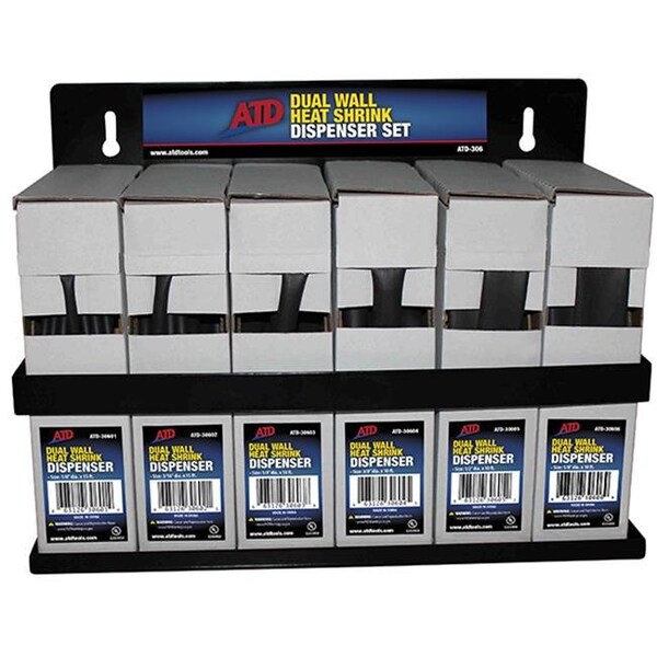 Atd Tools ATD Tools ATD-30606 0.62 in. x 10 ft. Dual Wall Heat Shrink Dispenser Set - ATD-30606
