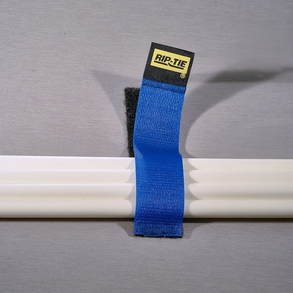 Rip-Tie Strap, Adhesive Back, Black, PK50, 1x2" - C-02-050-BK