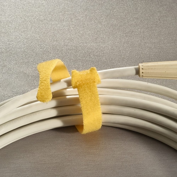 Rip-Tie Hook and Loop Cable Tie, 1/2"x18", Brown - Y-18-400-BN
