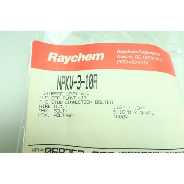 Raychem RAYCHEM NPKV-3-10A SHRINK TUBING KIT OTHER ELECTRICAL COMPONENT - NPKV-3-10A