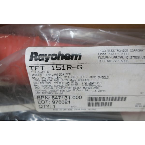 Raychem Box Of 3 Indoor Termination Kit Wire Splice Kit  Heat Shrink Tubing - TFT-150R-G