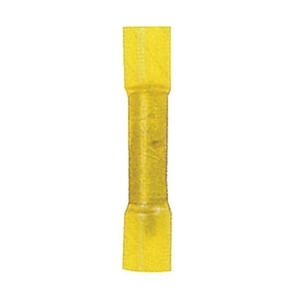 Doomsday 10-12 Gauge Yellow Butt Connectors Heat Shrink Ends - 50 per Bag - DO601808