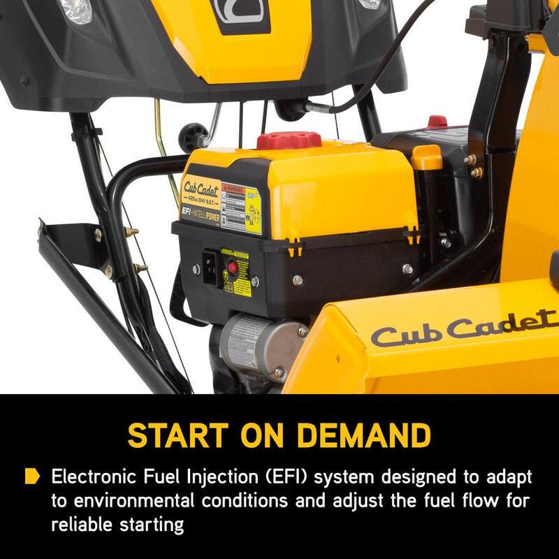 Cub Cadet 3X MAX 30 in. 420cc Fuel Injected (EFI) Three-Stage Electric Start Gas Snow Blower w/IntelliPower and Heated Grips - 3X 30" MAX EFI IntelliPower