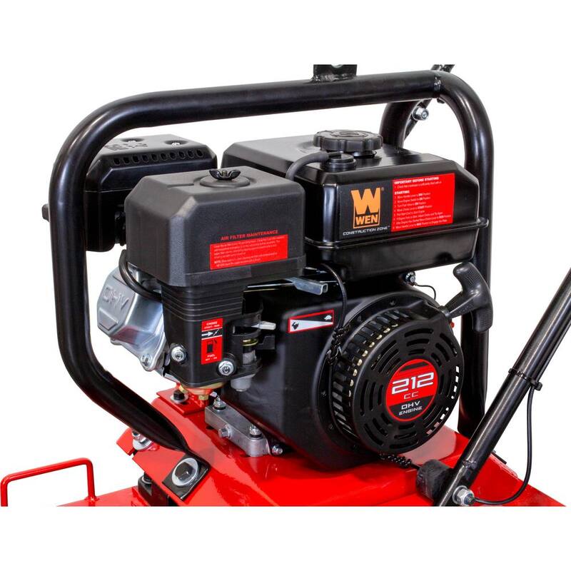 WEN 7 HP 4500-Pound Compaction Force Plate Compactor, CARB Compliant - 56035T